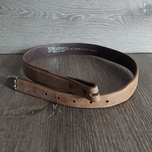 Nocona Vintage 1996 Brown Leather Belt Size 32 NO BUCKLE - Picture 1 of 5